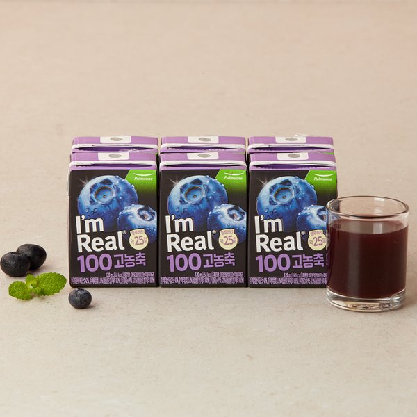 아임리얼100고농축블루베리_120ml*6개입