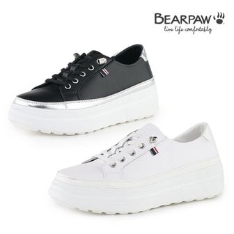 베어파우 (BEARPAW  소가죽 경량 여성슬립온 ESTELA 블랙,화이트 (K2280001,0840A)2종택1