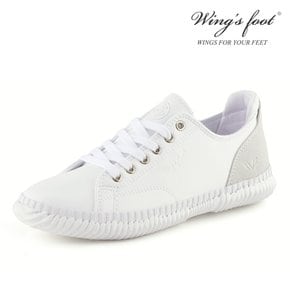 윙스풋(WINGS FOOT) 가죽 스니커즈 AILEEN MENS 화이트 W112084NC-M