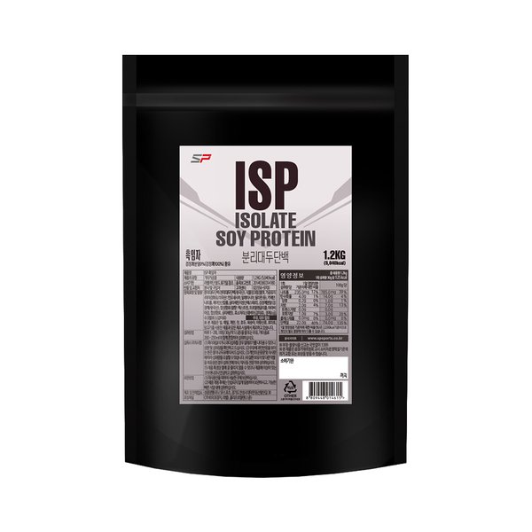 ISP 식물성 단백질쉐이크 분리대두단백질 흑임자맛 1.2kg