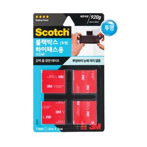 3M 초강력 투명 폼 양면테이프 블랙박스 하이패스용 3x3cm CLT33