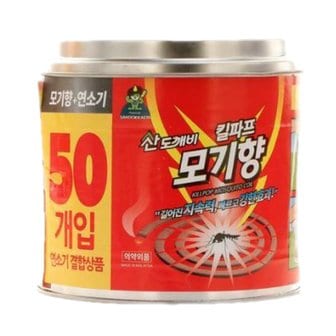  산도깨비 킬파프 대용량 캠핑 낚시 모기향 50개입 연소기 결합상품