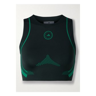 아디다스 바이스텔라매카트니 프린트 스트레치  스포츠 브라 포레스트 그린 46376663162951393