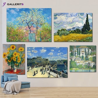 GALLERITS 유명한 화가 명화 그림 액자 모네 정원