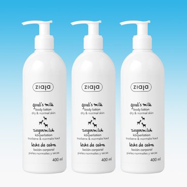 지아자 [3개세트] 산양유 고보습 대용량 바디로션 400ml