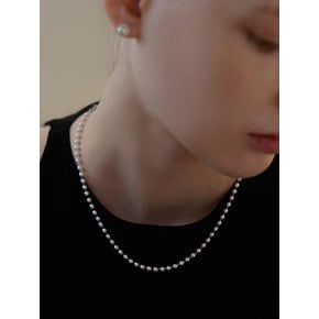 [진주귀걸이 2종 증정] Pearl tail necklace