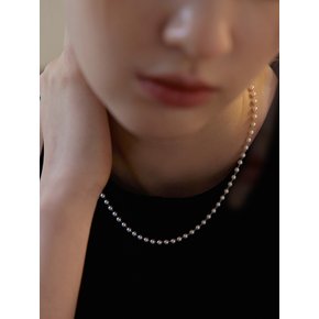 [진주귀걸이 2종 증정] Pearl tail necklace