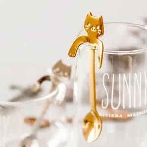 셀러허브 고양이 팔 컵걸이 숏 커피 티 스푼 11.8cm DD-11465 (S11186591)