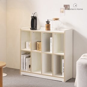 마음에 드는 EO 화이트 라운드 책장 800 4X2_W47