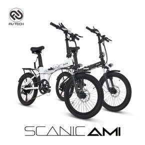 스카닉 AMI 500W 고출력 출퇴근 배달용 미니벨로 접이식 전동 전기자전거 36V 7.5Ah