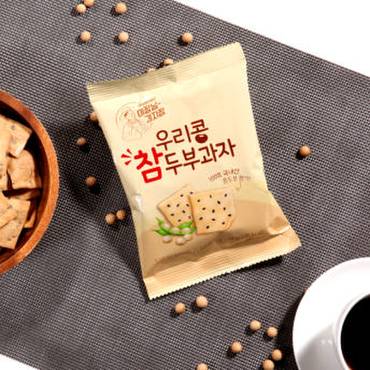 이장님라이프 우리콩 참 두부과자, 50g 5+5봉지
