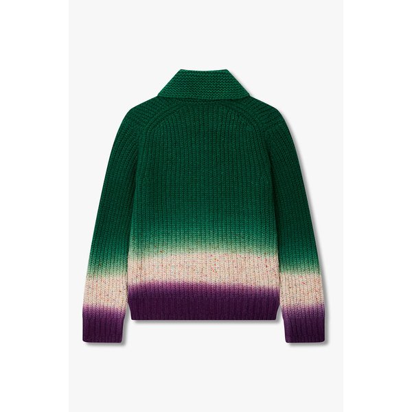 남성 가먼트다잉 울 니트 가디건 6425331106000