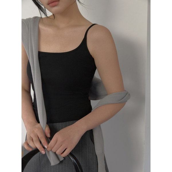 [1+1] Daily Cap Built-in Slim  Sleeveless