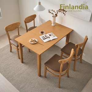 핀란디아 레이나 접이식 4인 식탁세트(의자4)