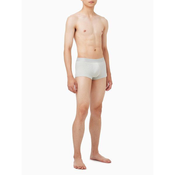 남성 CK 블랙 로고 자카드 로우 라이즈 트렁크_NB3947POG