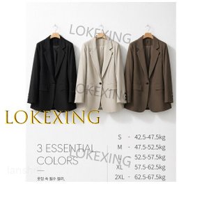 원버튼 패션 정장 재킷 여성 여름 자켓 캐주얼 구김 걱정 없는 클래식 재킷