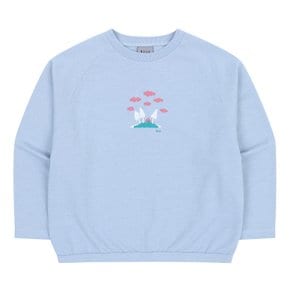 BZ17TS07SB 스카이 블루 라운드 긴팔 티셔츠