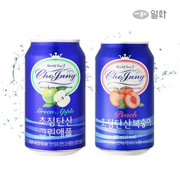 일화 초정탄산(복숭아+그린애플)350mlX24캔*2box_총48캔