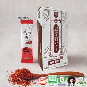 미미의밥상 HACCP인증 순수 국내산 스틱 고춧가루 1통 (10개입/개당 10g)