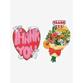 BFMA THANKS CARD 2TYPE (HEART/FLOWER)