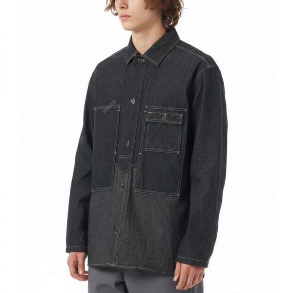 확대된 대표 [MUST IT] 126117351 나이젤카본 UTILITY SHIRT TYPE2 10oz DENIM 80510010115 110 유틸리티 셔츠 인디고 데님 자켓