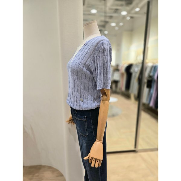 [부산점] 레이어드 반팔 니트 (PR2KH00903)