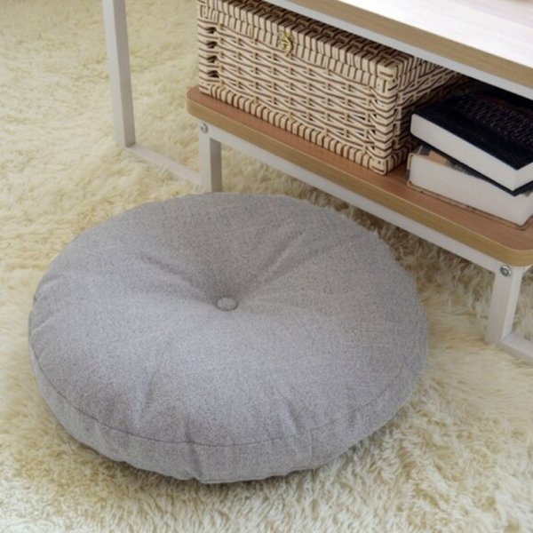 [홈앤시스]폭신빵빵 원형 쿠션방석(47cm) (그레이)