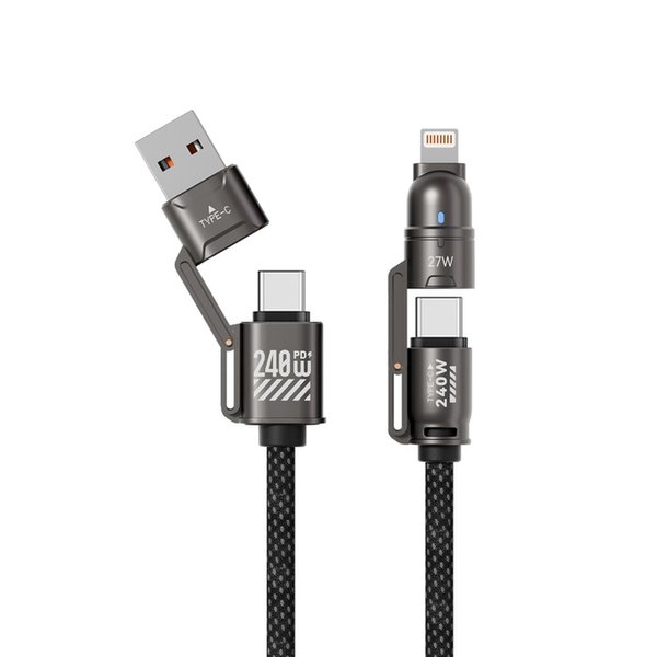 4 in 1 240W 초고속충전 아이언 케이블