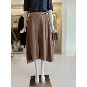 CC콜렉트 [여주점] 씨씨콜렉트 버튼포인트언발란스플리츠스커트 E261msd104