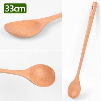 제이큐 롱스푼 원목티스푼 수저 커피스푼 티스 33cm X ( 2매입 )