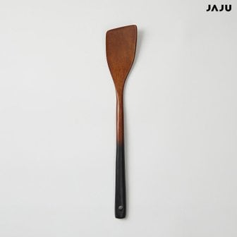 JAJU (주방)블랙 핸들 옻칠 사선뒤집개  다크브라운