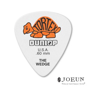 [던롭] 기타피크 Tortex wedge 0.6mm 424R.60 톨텍스 웨지