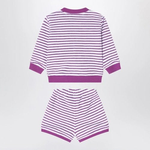 [해외배송] SPONGE OUTFIT WHITEPURPLE 스트라이프 (KIDS ) K4124WWCO-B0K B0051854957