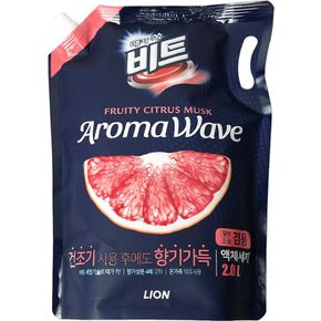 원룸살림 LION 때가쏙비트 아로마웨이브 일반드럼겸용 리필 2L