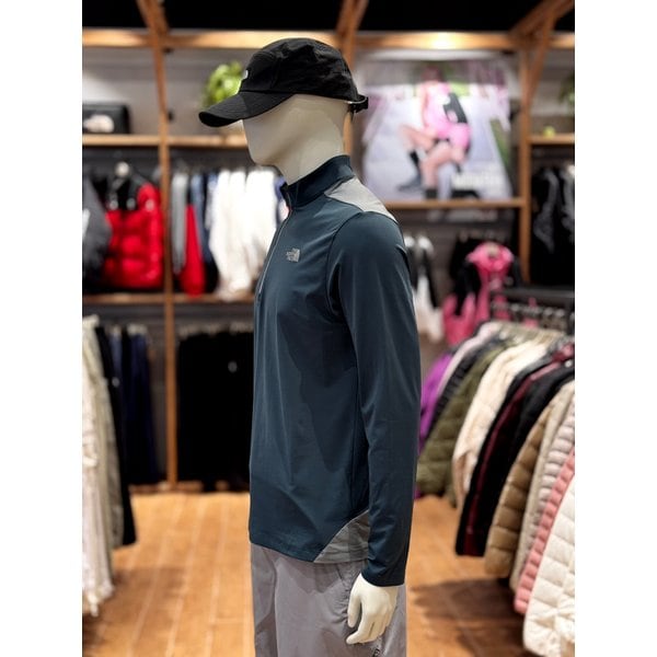 [부산점] 남성 M`S 아이스 데이 L/S ZIP TEE 라운드티 NT7LQ00B