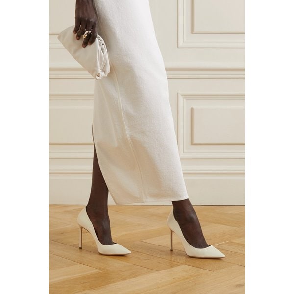 로미 새틴 펌프스 100mm 화이트 1647597286902624