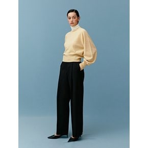 TWF ONE TUCK SEMI WIDE PANTS_2COLORS