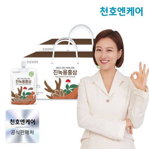 [천호엔케어] 하루활력 진녹용홍삼 70ml 30팩 2박스