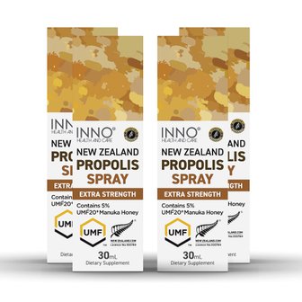  이노헬스앤케어 뉴질랜드 프로폴리스 스프레이 엑스트라 스트렝스 30ml 4개