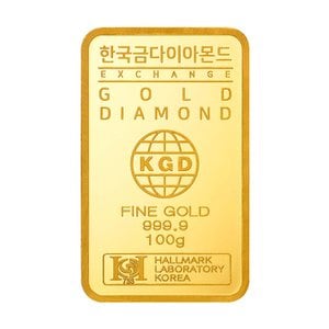 한국금다이아몬드 순금 골드바 24K 100g 999.9 금시세