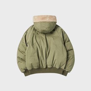 HOOD SHORT PADDING JUMPER [KHAKI]