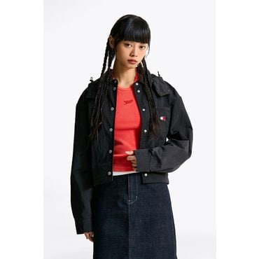 타미진스 여성 버튼 윈드브레이커 재킷 T32F0WJC10TWL1 TOMMY JEANS