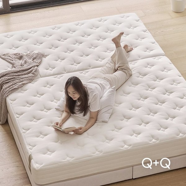 가구 에이셀 오가닉코튼 독립 패밀리 침대 매트리스 Q+Q
