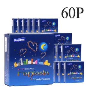 [BEST.5]유니더스 커플1 환타지아(초박형)60P 콘돔 성인용품 대용량 콘돔