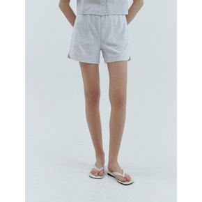 Terry half pants_LIGHT GREY