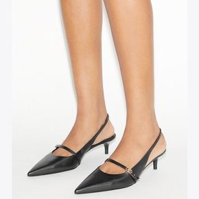 [26SS]토리버치 더블 T 버클 메리 제인 45Mm - 퍼펙트 블랙