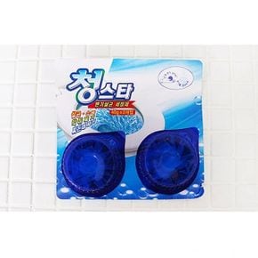 청스타변기세정제2p 변기세정제 청크린 변기약 세정제 파란물