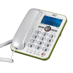 대우 발신자표시 유선전화기 DT-770 화이트/레드