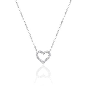 14K/18K 랩다이아몬드 하트파베 M 목걸이(LN3043)