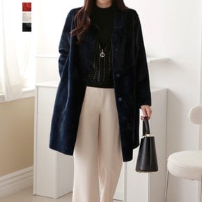 [~99까지]여성 버튼타입 카라 코트